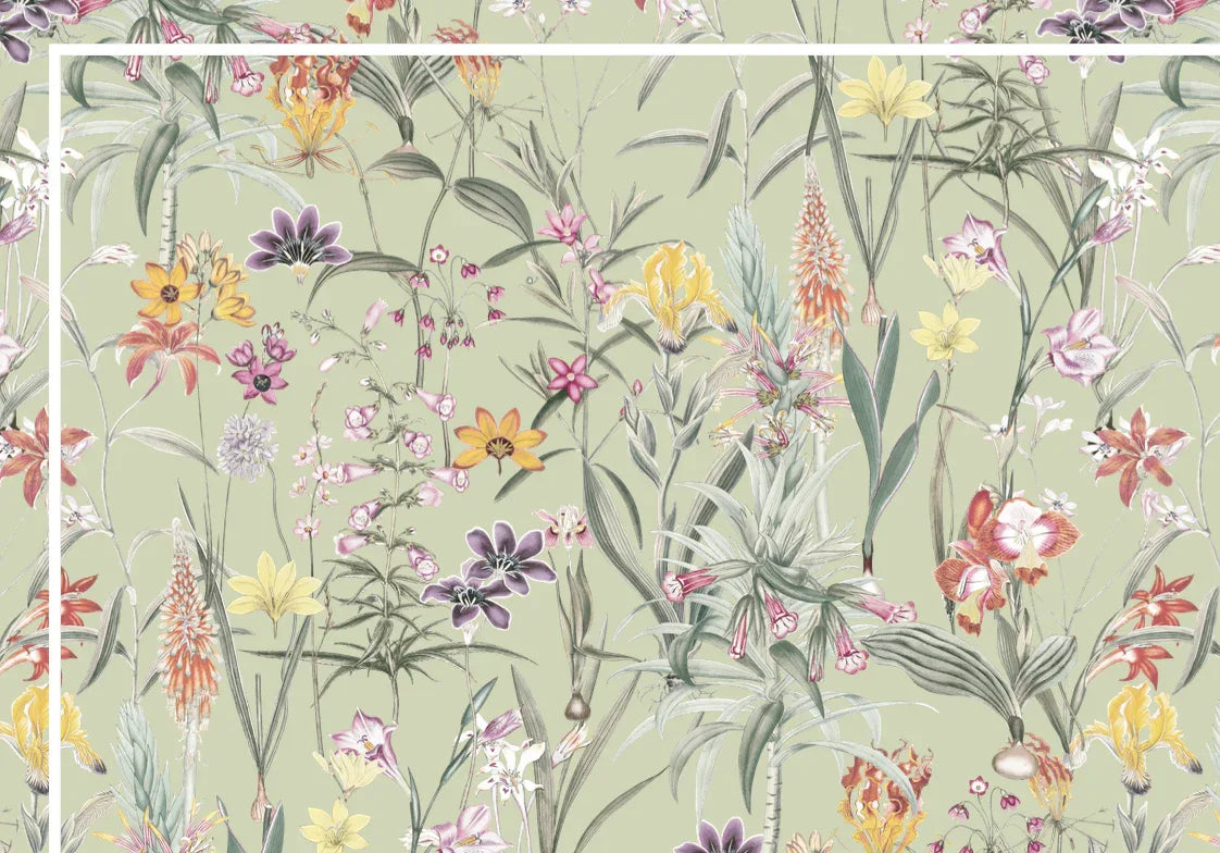 Camino de mesa Fiori verde - OSLÉ home decor