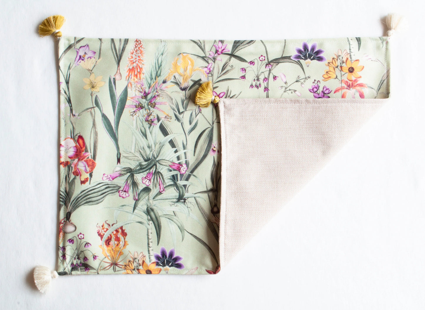 Set individuales Fiori verde - OSLÉ home decor