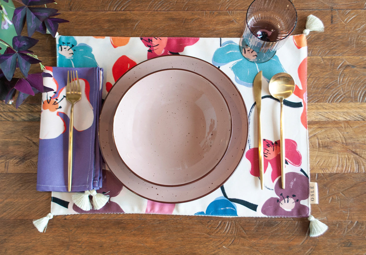 Set individuales Retro Flowers - OSLÉ home decor 