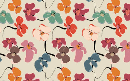 Mantel Retro Flowers - OSLÉ home decor 