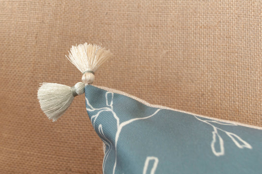 Cojín Soller azul - OSLÉ home decor 