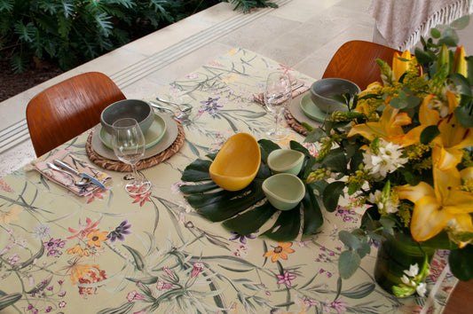 Mantel Fiori verde - OSLÉ home decor 