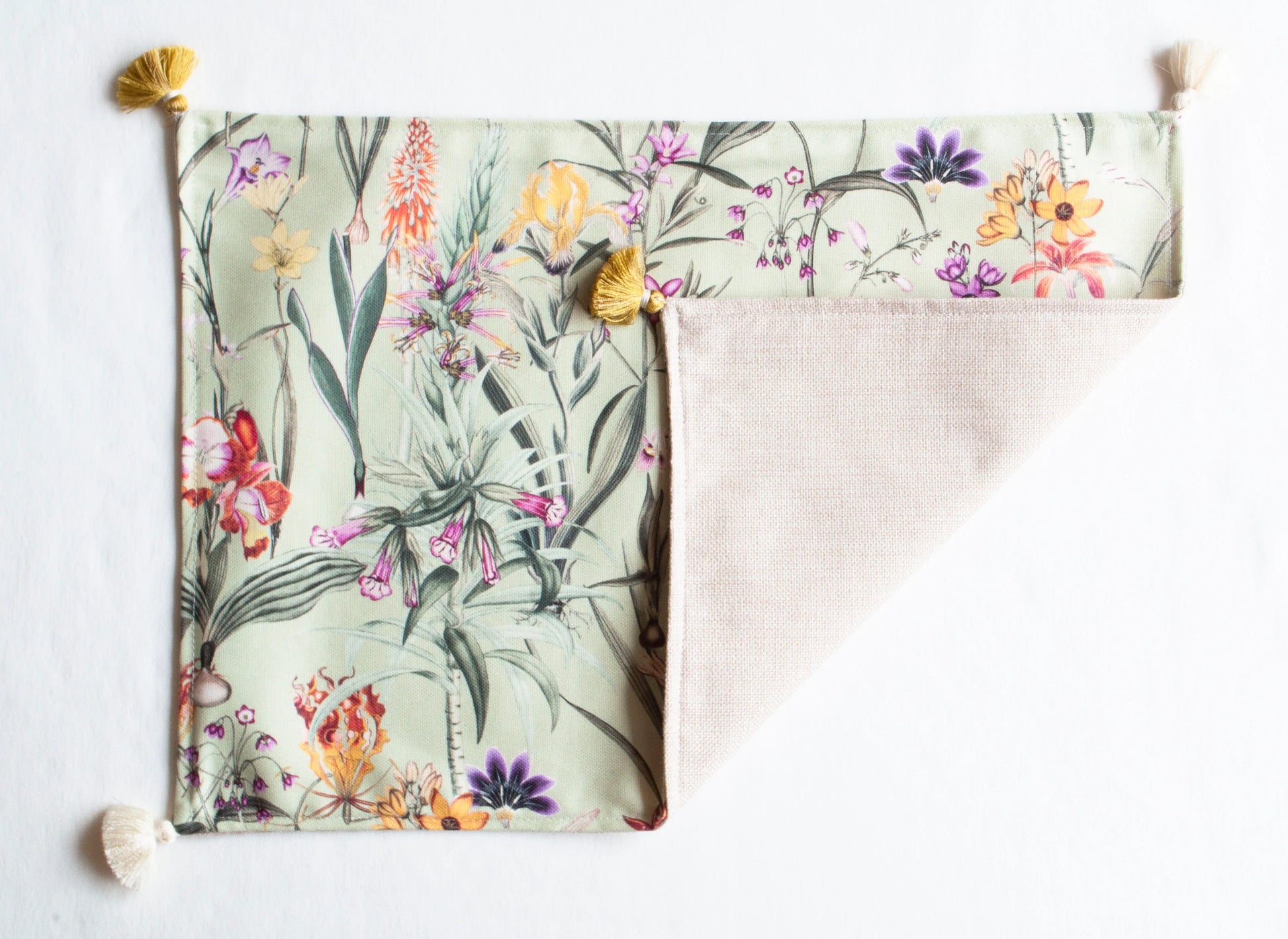 Set individuales Fiori verde - OSLÉ home decor 