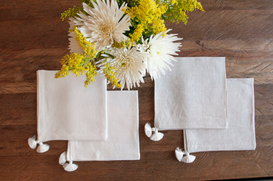 Set servilletas Lino - Blanco - OSLÉ home decor 