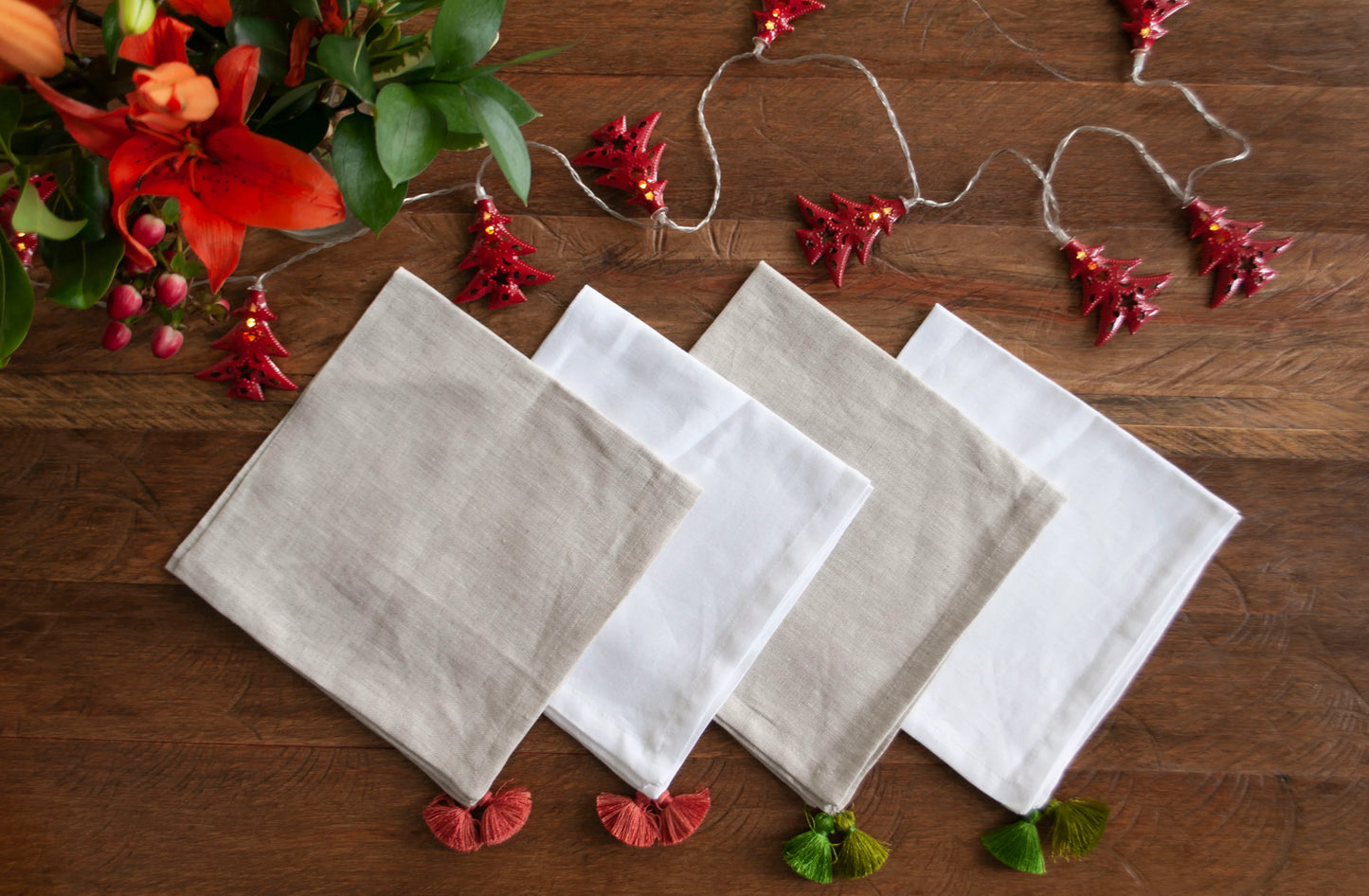 Set servilletas Lino - Rojo - OSLÉ home decor 