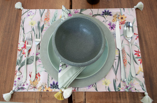 Set individuales Fiori rosa - OSLÉ home decor 