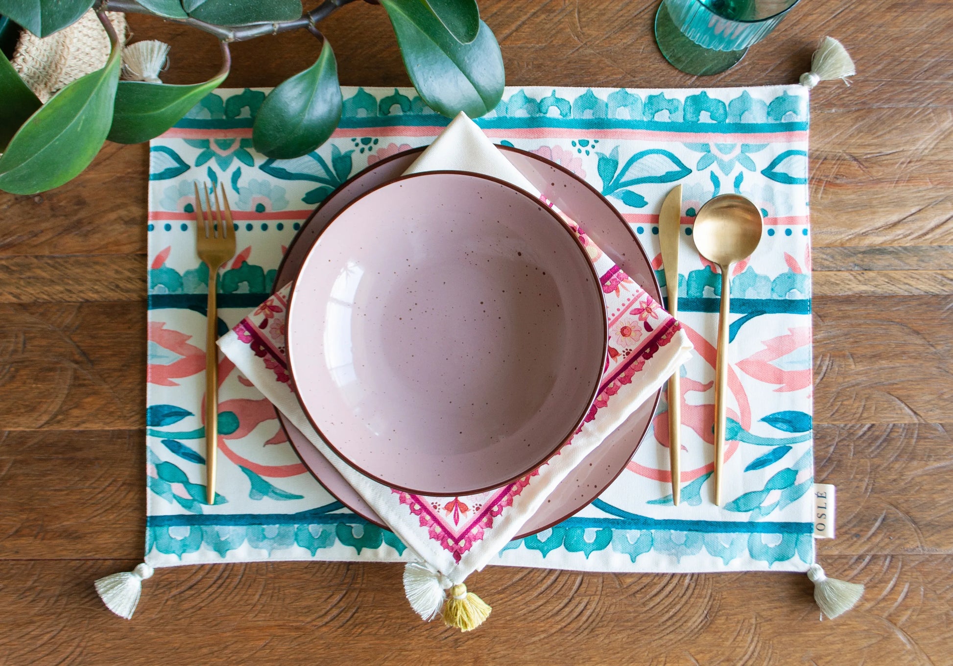 Set individuales Aqua - OSLÉ home decor 