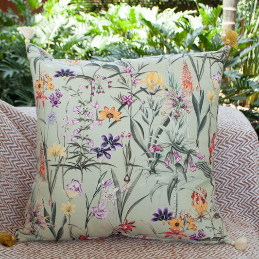 Cojín Fiori verde - OSLÉ home decor 